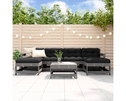 vidaXL - 7-delige - Loungeset - massief - grenenhout