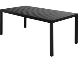 vidaXL - 7-delige - Tuinset - PVC-rattan - zwart