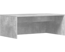 vidaXL - Aan - de - muur - bevestigd - bureau - Beton - Grijs - Bewerkt - hout
