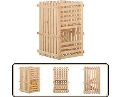 vidaXL - Aardappelkist - 50x50x80 - cm - massief - grenenhout