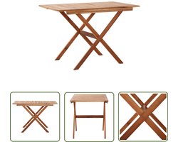 vidaXL Acacia Hout - Tuin Tafel - Tuintafel 110x67x74 cm massief acaciahout - Buitentafel - Eetkamertafel - Patio Set