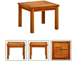 vidaXL Acacia Hout - Tuin Tafel - Tuintafel 45x45x36 cm massief acaciahout - Buitentafel - Terras Tafel - Kleine Tafel