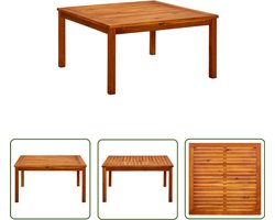 vidaXL Acacia Hout - Tuin Tafel - Tuintafel 85x85x45 cm massief acaciahout - Buitentafel - Terras Tafel - Lounge Tafel