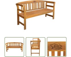 vidaXL Acacia Hout - Tuinbank - Tuinbank 157 cm massief acaciahout - Outdoor Meubilair - Tuinset - Lounge Set