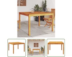 vidaXL Acacia Tafellaar - Tuintafel - Tuintafel 110x110x75 cm massief acaciahout - Buitentafel - Eetkamertafel - Garden Furniture