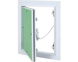 vidaXL - Access - Panel - Groen - en - Zilver - 20 - x - 25 - cm - Aluminium - en - Gipsplaat