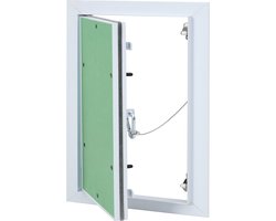 vidaXL - Access - Panel - Groen - en - Zilver - 25 - x - 35 - cm - Aluminium - en - Gipsplaat