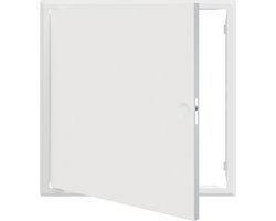vidaXL - Access - Panel - Wit - 60 - x - 60 - cm - Staal