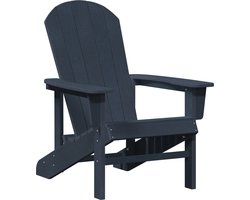vidaXL - Adirondack-stoel - Marineblauw - 82 - x - 74 - x - 92 - cm - HDPE
