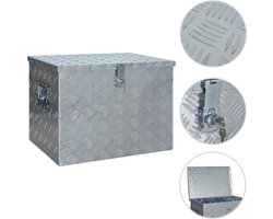 vidaXL - Aluminium - kist - 610x430x455 - mm - zilverkleurig