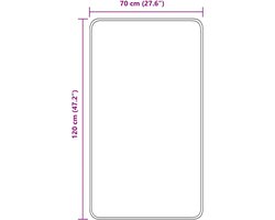 vidaXL - Antislip - Badmat - Oranje - 70 - x - 120 - cm - PP