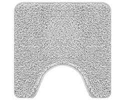 vidaXL - Antislip - Badmat - Set - 3 - pcs - Grijs - 50 - x - 50 - cm - PP