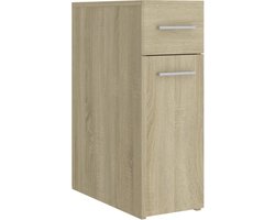 vidaXL - Apothekerskast - 20x45,5x60 - cm - bewerkt - hout - sonoma - eikenkleurig