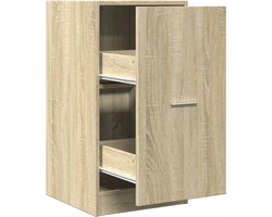 vidaXL - Apothekerskast - 40x41x77,5 - cm - bewerkt - hout - sonoma - eikenkleurig