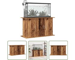 vidaXL Aquarium Kast - Aquarium Standaar - Aquariumstandaard 101x41x58 cm bewerkt hout oud houtkleurig - Houten Aquarium Standaard - Aquarium Meubel - Aquariums