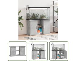 vidaXL Aquarium Kast - Aquarium Standaard - Aquariumstandaard 101x41x58 cm bewerkt hout betongrijs - Houten Aquariumstandaard - Betonnen Grijs - Aquarium Meubel