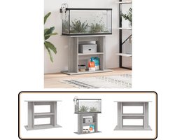 vidaXL Aquariumkast - Grijs Sonoma - 80x35x60 cm Aquarium Standaard - Aquarium Kast - Aquariums Accessoires - Houten Aquarium Stand - Aquarium Meubel