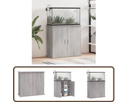 vidaXL Aquariumstandaard - Grijs Sonoma Eiken - 81x36x73 cm Aquarium Standaard - Aquarium Kast - Aquariums Accessoires - Houten Aquarium Standaard - Grijze Aquarium Standaard