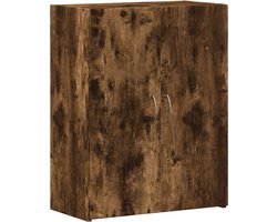 vidaXL - Archiefkast - 60x32x77,5 - cm - bewerkt - hout - gerookt - eikenkleurig