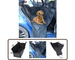 vidaXL Autostoelhoes Honden - Zwart 137x46x50 cm Autostoelhoes Voor Honden - Autostoelhoezen Voor Honden - Achterbank Hoes Auto Hond - Beschermhoes Auto Hond