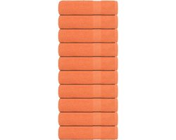 vidaXL - Badhanddoeken - FROGN - 10 - st - 100x150 - cm - 360 - g/m² - oranje