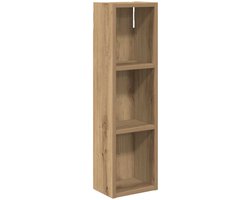 vidaXL - Badkamer - wandkast - met - plank - Ambachtelijk - Eiken - 20 - x - 14 - x - 70 - cm
