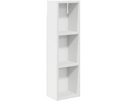 vidaXL - Badkamer - wandkast - Wit - 20 - x - 14 - x - 70 - cm - Geconstrueerd - hout
