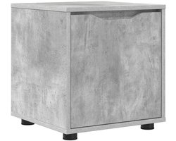 vidaXL - Badkamerkast - Beton - Grijs - 40,5 - x - 40 - x - 44 - cm - Bewerkt - hout