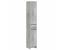 vidaXL - Badkamerkast - Betongrijs - 30 - x - 33 - x - 190 - cm - Bewerkt - hout