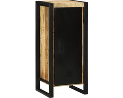 vidaXL - Badkamerkast - met - plank - Bruin - 40 - x - 35 - x - 90 - cm - Massief - Mango - Hout