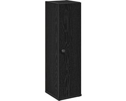 vidaXL - Badkamerkast - met - rolhouder - 20,5x22x72 - cm - zwart