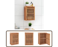 vidaXL Badkamerkast - Walnotenhout - 42x23x60 cm Badkamerkast - Houten Badkamerkast - Walnotenhout Badkamerkast - Wandmontage Badkamerkast - Opbergruimte Badkamer