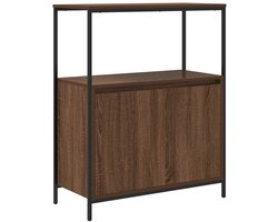 vidaXL - Badkamermeubel - met - planken - 76,5x35x95 - cm - bruin - eiken