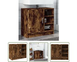 vidaXL Badkamermeubel - Wastafelkast - Wastafelkast 63x29x55 cm bewerkt hout gerookt eikenkleurig - Houten Kast - Bruine Kast - Vintage Kast