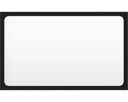 vidaXL Badkamermeubelset - Badkamermeubelsets - Kast - Kasten - Badkamermeubelset spaanplaat zwart