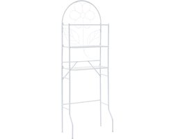 vidaXL - Badkamerrek - 60x33x174 - cm - wit