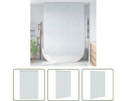 vidaXL Badkamerrgoldijn - Douchegordijn - Rolgordijn voor douche 160x240 cm bubbel - Rolgordijn - Douche Scherm - Waterproof