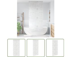 vidaXL Badkamerroutine - Douchegordijn - Rolgordijn voor douche 120x240 cm splash - Badkamerdecoratie - Waterproof - Snelle Droging