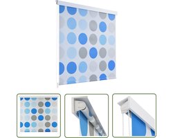 vidaXL Badkamerroutine - Douchegordijn - Rolgordijn voor douche cirkel 160x240 cm - Badkamerdecoratie - Waterdicht - PEva