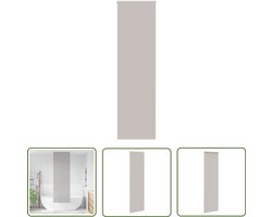 vidaXL Badkamerspiegel - Douchegordijn - Doucherolgordijn 70x240 cm stofbreedte 66 cm - Douche Accessoires - Badkamer Decoratie - Ruimte Besparen