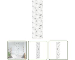 vidaXL Badkamerspiegel - Douchegordijn - Doucherolgordijn 80x240 cm stofbreedte 76 cm - Douche Accessoires - Badkamer Decoratie - P Eva