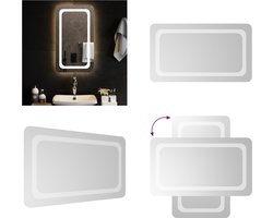 vidaXL Badkamerspiegel LED 40x70 cm - LED-badkamerspiegel - LED-badkamerspiegels - Badkamerspiegel - Spiegel