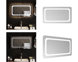vidaXL Badkamerspiegel LED 70x40 cm - LED-badkamerspiegel - LED-badkamerspiegels - Badkamerspiegel - Spiegel