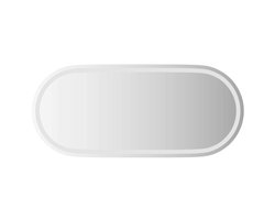 vidaXL - Badkamerspiegel - LED - ovaal - 100x45 - cm