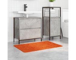 vidaXL - Badmat - Rechthoekig - Oranje - 60x90 - cm - Polypropeen - Antislip