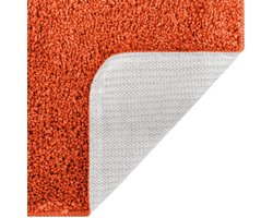 vidaXL - Badmat - Rechthoekig - Oranje - 70x120 - cm - Polypropyleen - Antislip