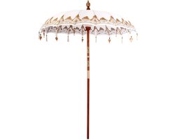 vidaXL - Balinese - Parasol - Crème - 185 - x - 185 - x - 260 - cm - Katoen