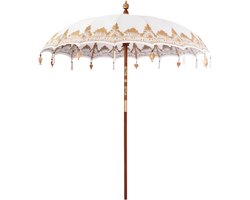 vidaXL - Balinese - Parasol - Crème - 215 - x - 215 - x - 260 - cm - Katoen