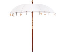vidaXL - Balinese - Parasol - Crème - 220 - x - 220 - x - 260 - cm - Katoen