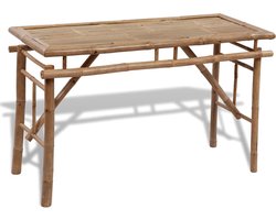 vidaXL Bamboe Biertafel Set - Compact & Stijlvol Bamboetuinset - Picknicktafel - Buitenspeeltuin - Lounge Set - Terrastuin